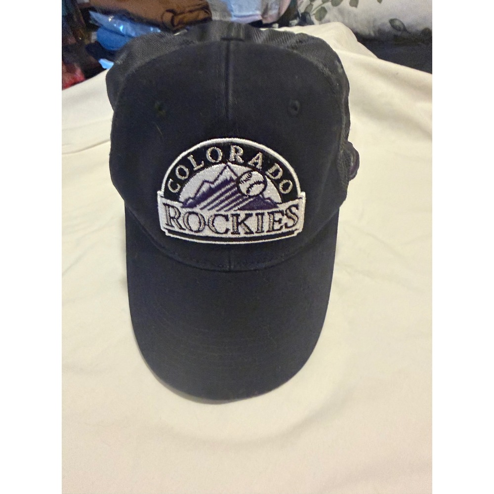 Nike Colorado Rockies MLB Legacy 91 Trucker Hat Black Mesh One Size Cap